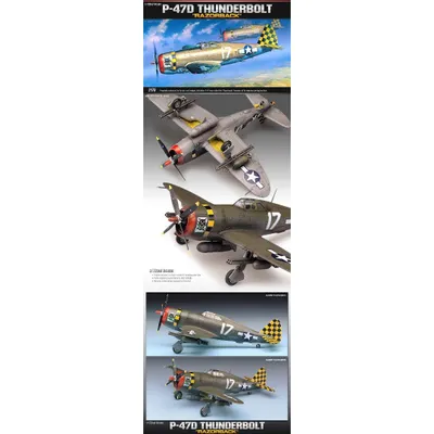 P-47D "Razorback" 1/72 #12492 by Academy