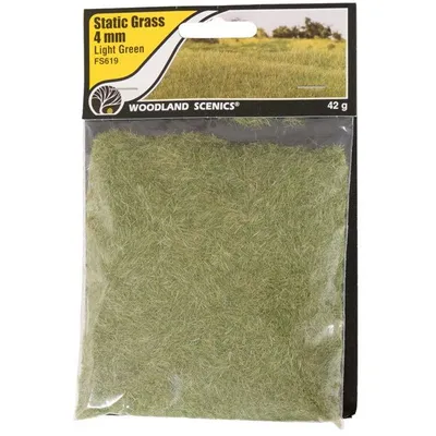 Woodland Scenics Static Grass - 4mm (Light Green) WOO619