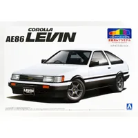 1983 Toyota AE86 Corolla Levin (White/Black) 1/24 by Aoshima