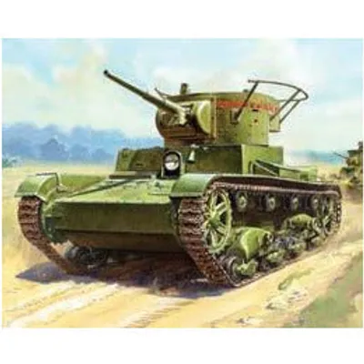Soviet Light Tank T-26 (Mod. 1933) 1/100 #6246 by Zvezda