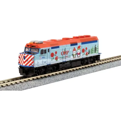 2017 Operation North Pole Christmas Train-Only Set - Standard DC -- Metra F40PH & 3 Bi-Level Commuter Cars