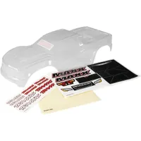 TRA8914 Body, Maxx, heavy duty (clear, untrimmed, requires painting)/ window masks/ decal sheet