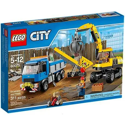 Lego City: Construction Excavator and Truck 60075