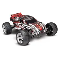 Traxxas Rustler Brushed 1/10 RTR Stadium Truck RedX, XL-5 ESC, 12t motor, 7 cell NiMH battery, 4A DC charger