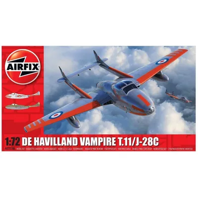 De Havilland Vampire T.1/J-28C 1/72 by Airfix