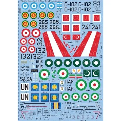 1/72 Sabre Non-US/Commonwealth Operation decals