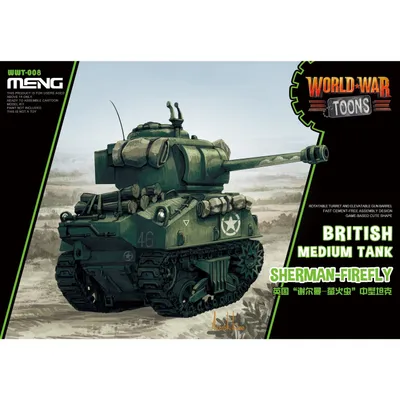 Sherman Firefly British Medium Tank WWT-008 World War Toons by Meng