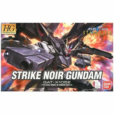 HG 1/144 SEED #41 GAT-X105E Strike Noir Gundam #5058269 by Bandai