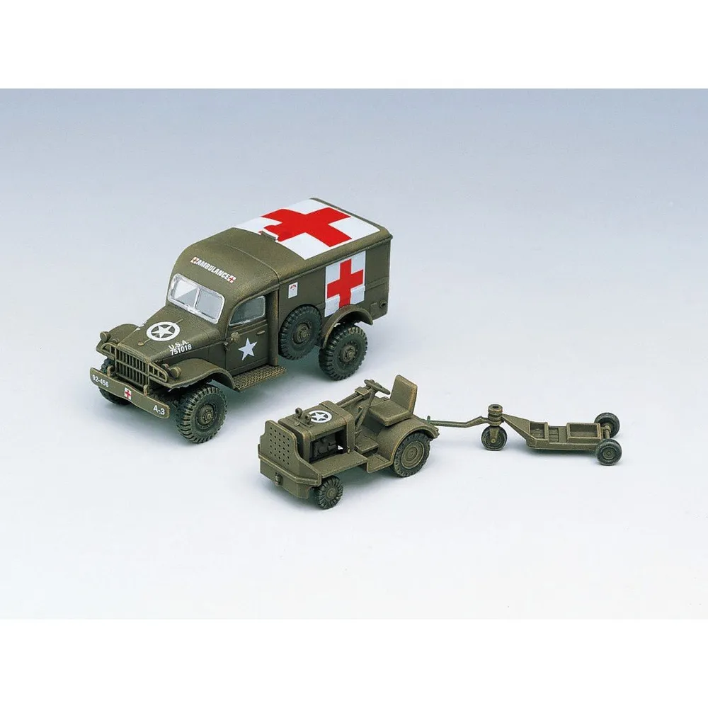 US Ambulance & Tractor 1/72 #13403 by Academy