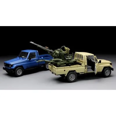 Pick-Up Truck w/ZU-23-2 1/35 Model Car Kit #VS-004 by Meng