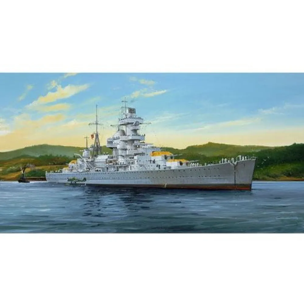 German Cruiser Admiral Hipper 1941 1/350 Model Ship Kit #5317 by Trumpeter