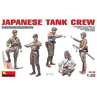 Japanese Tank Crew #35128 1/35 Figure Kit by MiniArt