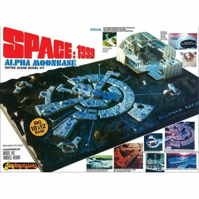 Alpha Moonbase 1/3200 Space 1999 Model Kit #803 by MPC