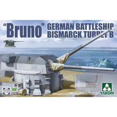 "Bruno" German Battleship Bismark Turret B 1/72 #5012 by Takom