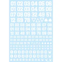 HiQ Parts DZ Number Decal White (1pc)