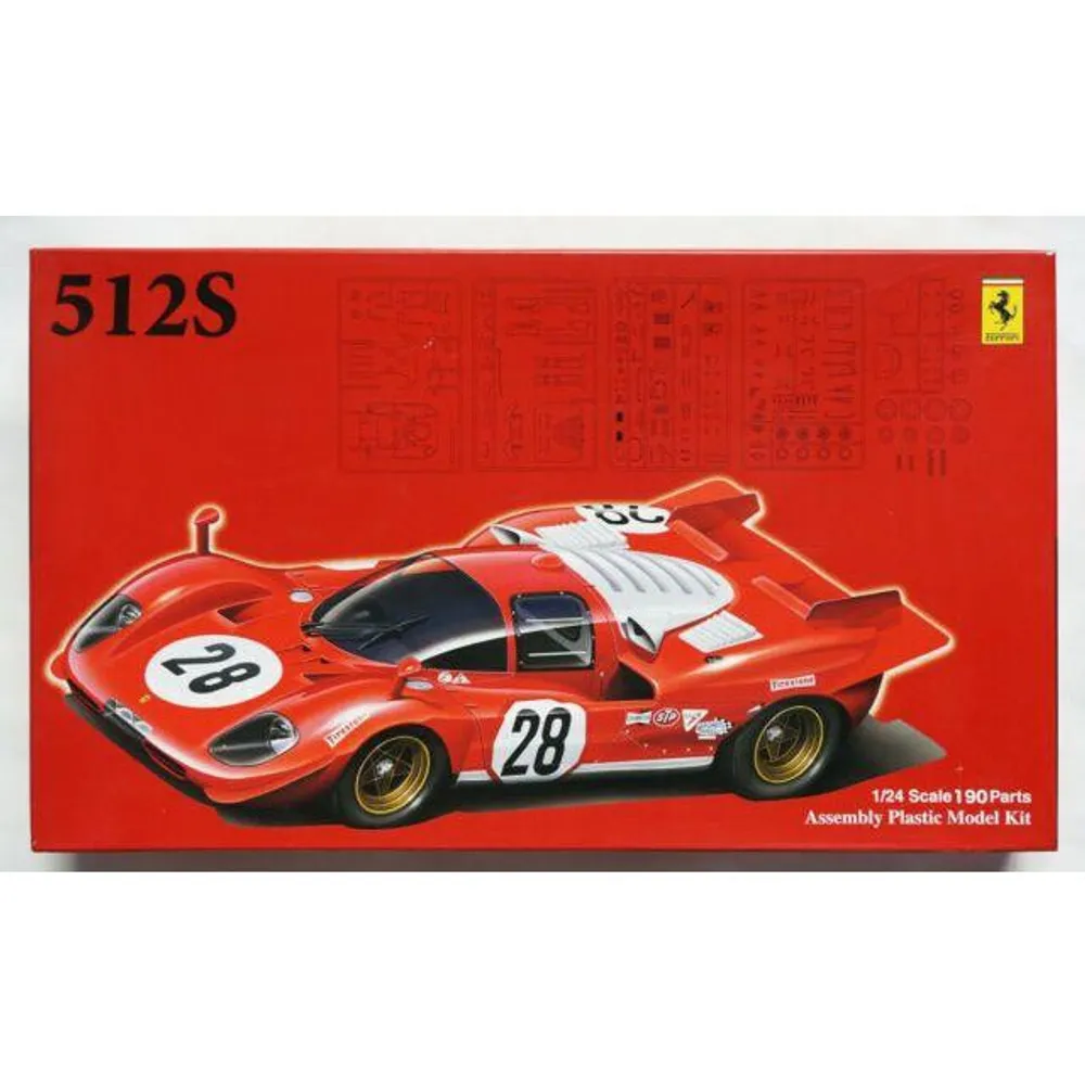 Ferrari 512s Short Tail 1/24 Model Car Kit #FU123851 by Fujimi