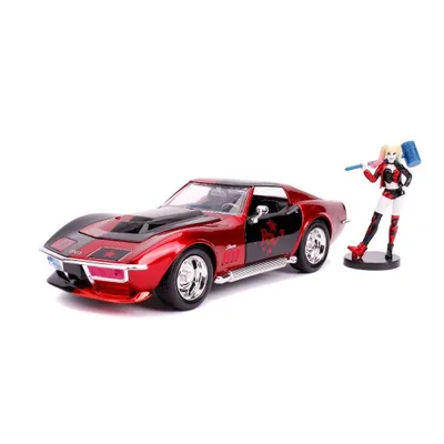 Jada Hollywood Rides 1969 Corvette Stingray Harley Quinn 1/24 #31196