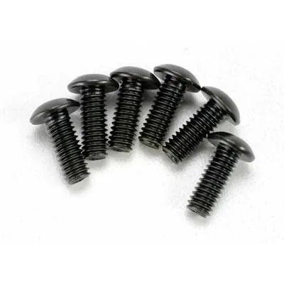 TRA3937 4x12mm Button Head Hex Screw (6)