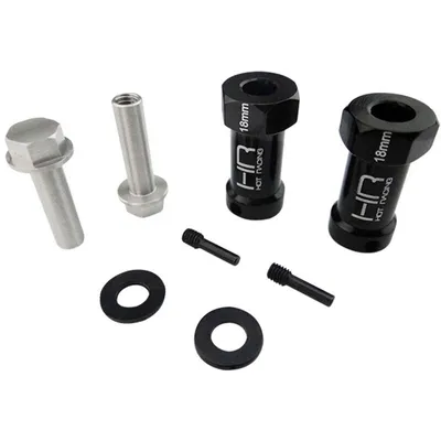 18mm Wheel Hub Extensions 12mm Hex (2): SCX, Wraith HRASCX10ET01