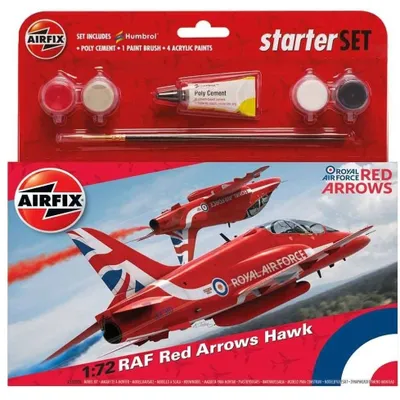 RAF Red Arrows Hawk - Medium Starter Set 1/72 #55202C by Airfix