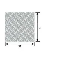 Plastruct 1/24 Double Diamond Plate PLA91682