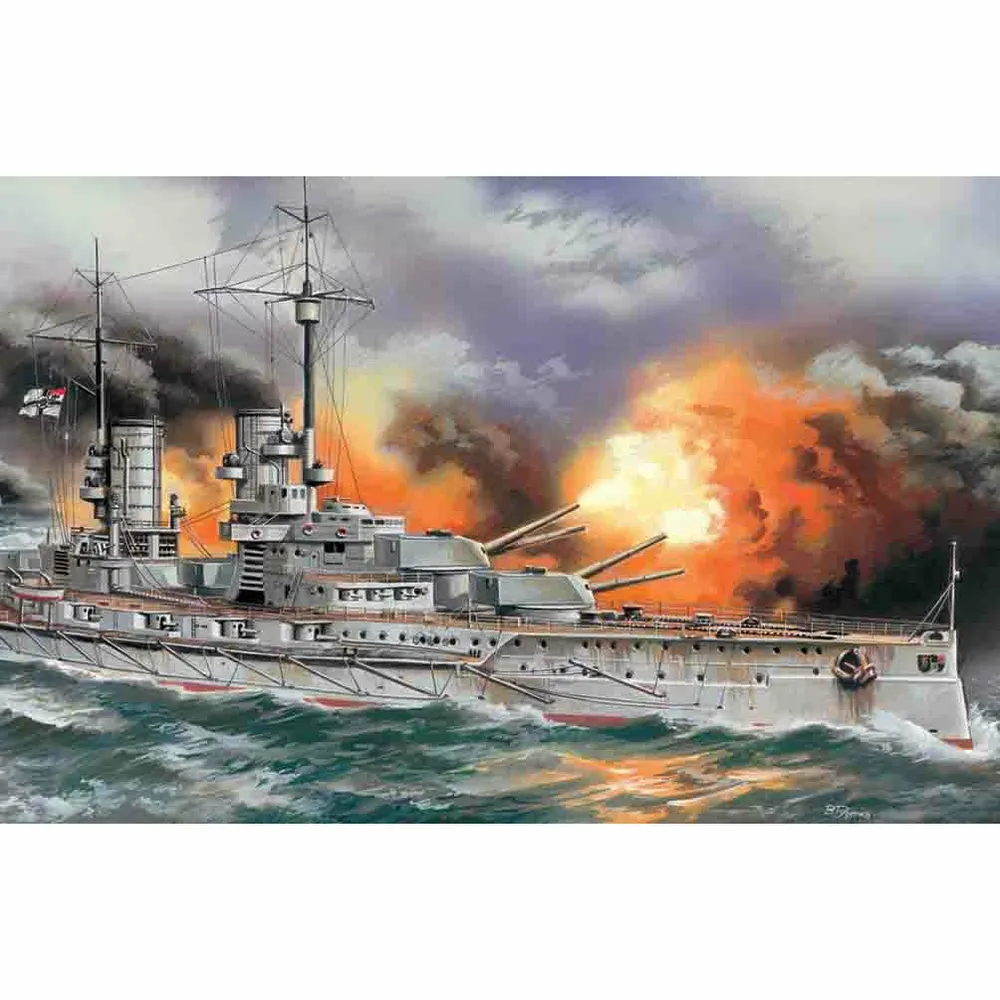 WWI German Battleship "Markgraf" 1/350 Model Ship Kit #S.005 by ICM