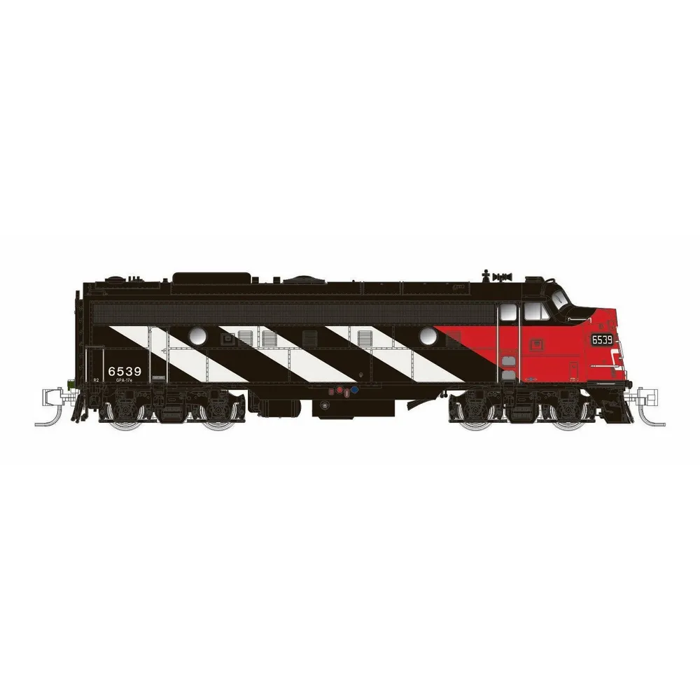 CN FP9A (DC/DCC/Sound): CN Stripes Scheme (Noodle) #6533 (N) By Rapido