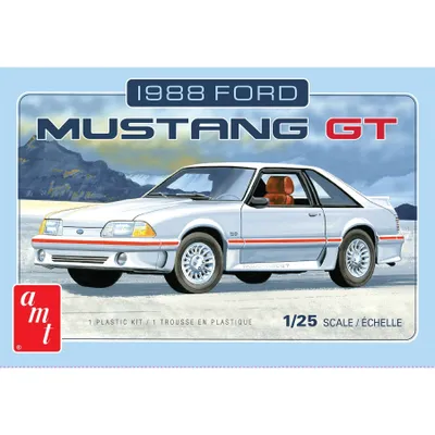 1988 Ford Mustang GT 1/25 Model Car Kit #1216 by AMT