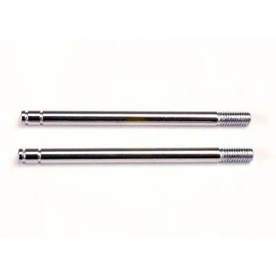 TRA1664 Shock Shafts, Steel, Chrome Finish (Long) (2)