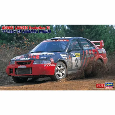 ADvan Lancer Evolution VI 1999 Rally of Canberra Winner 1/24 by Hasegawa