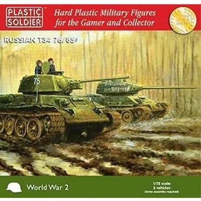 Russian T34 76/85 1/72 #WW2V20001 by Plastic Soldier