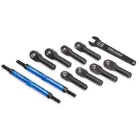 Traxxas Toe links, E-Revo VXL (TUBES blue-anodized, 7075-T6 alu