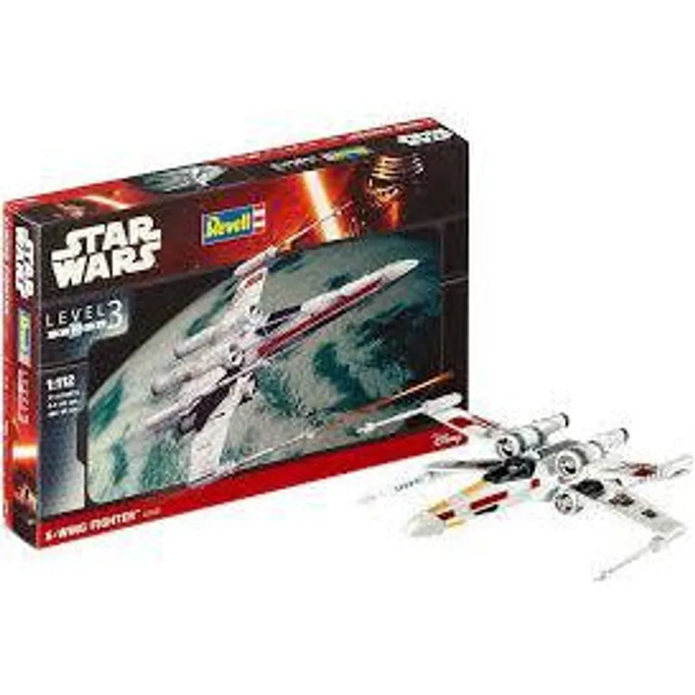 T-65 X-Wing Fighter 1/112 Star Wars Model Kit #3601 by Revell