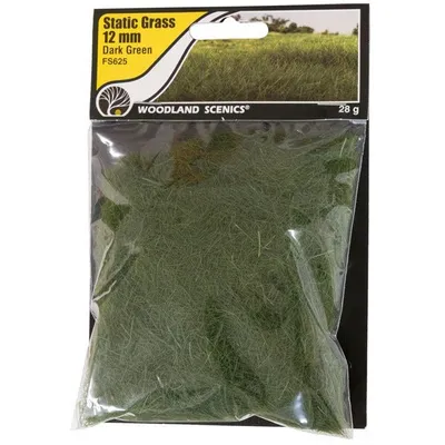 Woodland Scenics Static Grass - 12mm (Dark Green) WOO625