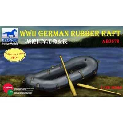WW II German Rubber Raft 1/35 by Bronco