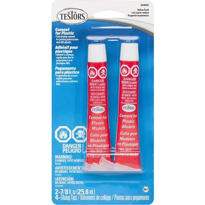 Testors Plastic Cement 7/8 oz (2 Pack)