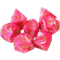 Chessex Vortex 7-Die Set Pink/Gold CHX27454