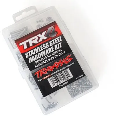 TRA8298 Hardware kit, stainless steel, TRX-4 (contains all stainless steel hardware used on TRX-4)