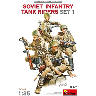 Soviet Tank Riders Set 1 #35309 1/35 Figure Kit by MiniArt