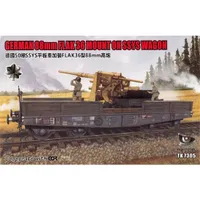 German 88mm FLAK 36 Mount on SSYS Wagon 1/72 #7305 by T-Model Silver Oak Leaf Version