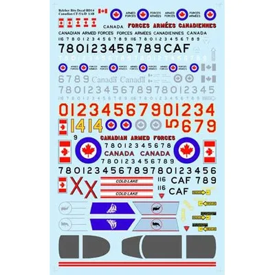 1/48 Canadian CF-5A/D decals