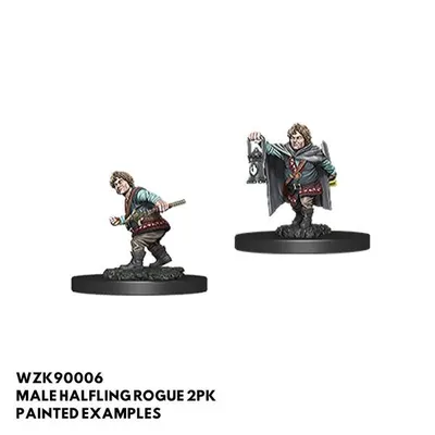 D&D Unpainted Mini - Halfling Male Rogue 90006