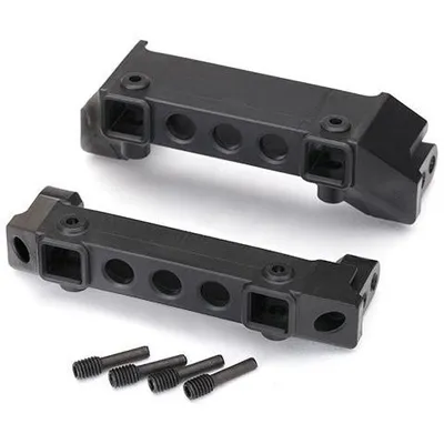 TRA8237 Bumper mounts, front & rear/ screw pins (4)