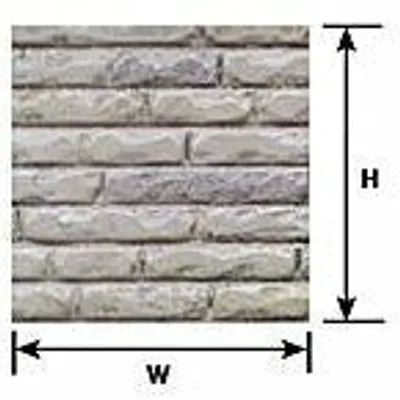 Plastruct 1/24 G Scale Dressed Stone Brick PLA91592
