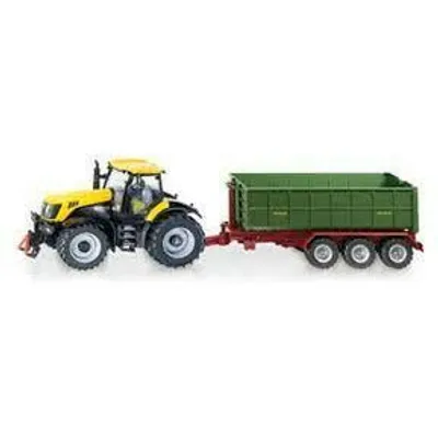 JCB Tractor with Hook-Lift Trailer #1855 by Siku