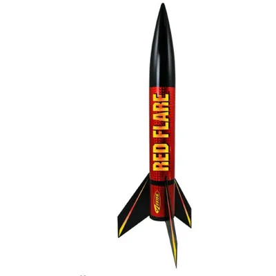 Red Flare Flying Model Rocket Kit