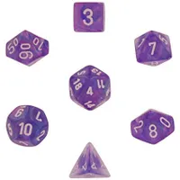 Chessex Borealis 7-Die Set Purple/White CHX27407