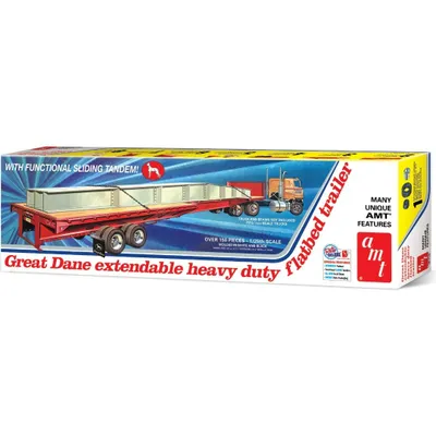 Great Dane Flat Bed Trailer 1/25 by AMT