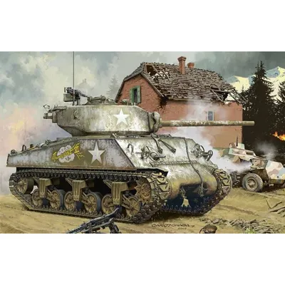 US Medium Tank M4A3 w/Sherman 1/35 by Meng