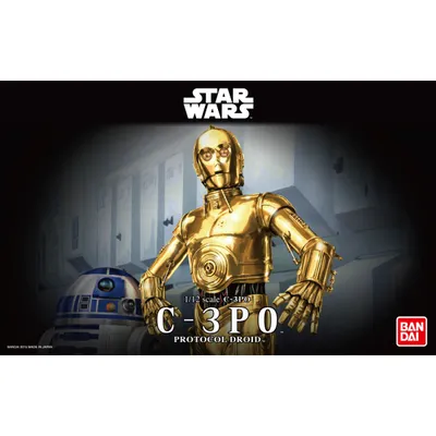 Star Wars C-3PO Droid 1/12 Action Figure Model Kit #0196418 by Bandai